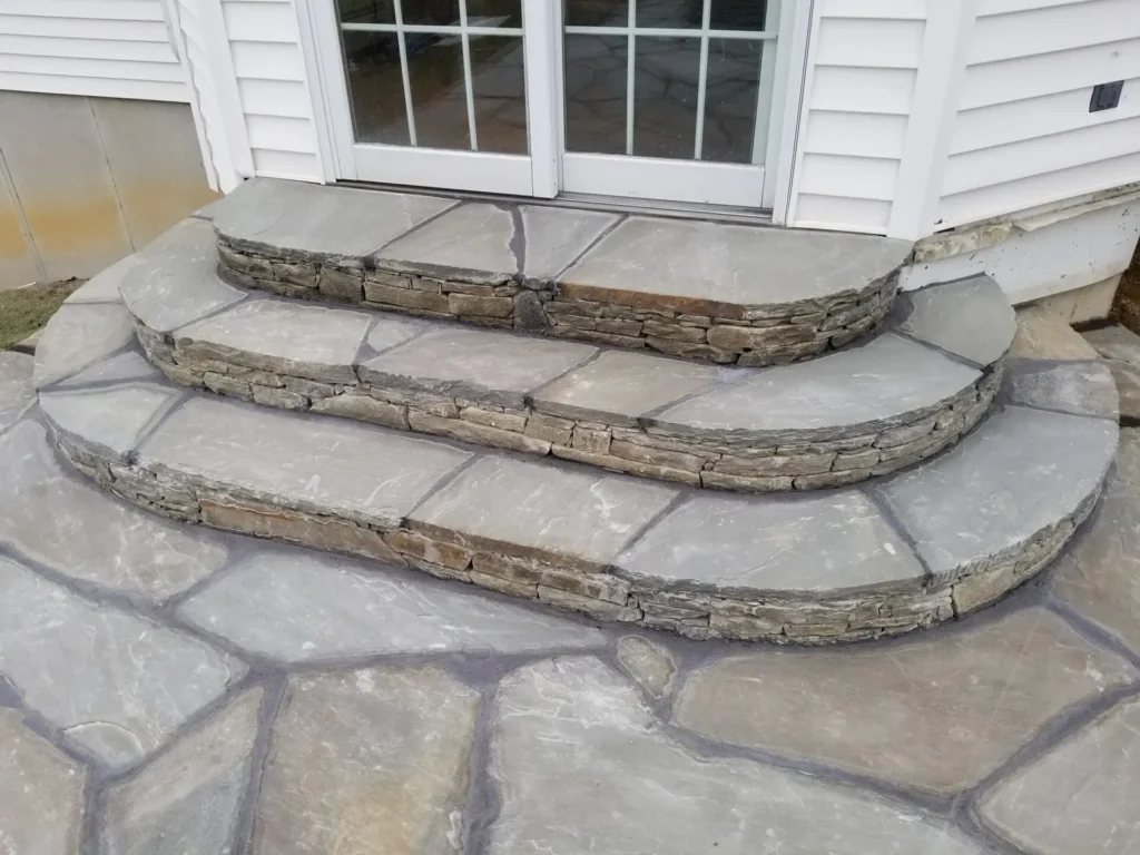 Flagstone steps