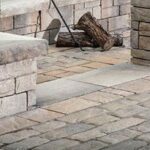 Natural stone patio