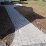 Manufactured stone walkway