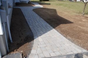 Manufactured stone walkway