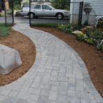 Manufactured stone walkway