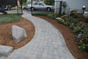 Manufactured stone walkway