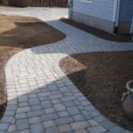 Manufactured stone walkway