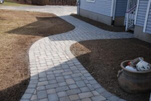 Manufactured stone walkway