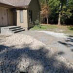 Natural stone walkway