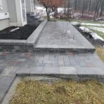 Manufactured stone patio