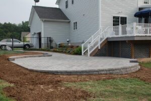 Manufactured stone patio