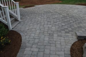 Manufactured stone patio