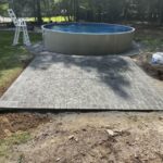 Manufactured stone patio