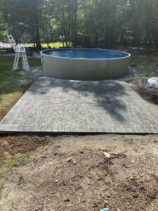 Manufactured stone patio