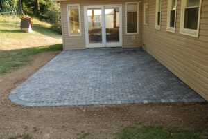 Manufactured stone patio