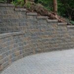 Manufactured stone tiered walls