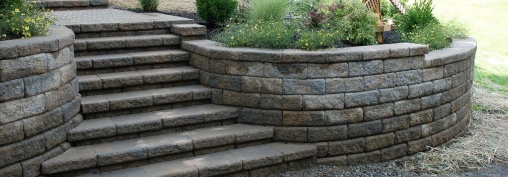 Manufactured stone steps