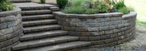 Manufactured stone steps
