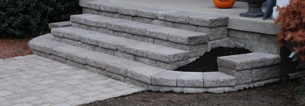 Manufactured stone steps
