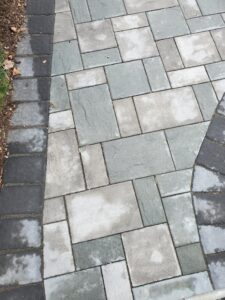 Manufactured stone walkway